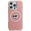 Karl Lagerfeld IML Choupette Head Logo MagSafe Case für Apple iPhone 16 Pro Max, Pink