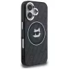 Karl Lagerfeld IML Choupette Head Logo MagSafe Case für iPhone 16, Schwarz