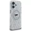 Karl Lagerfeld IML Karl Head Logo MagSafe Case für iPhone 16, Grau