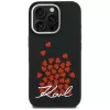 Karl Lagerfeld Silicone Heart SignLogo MagSafe Case für iPhone 16 Pro Schwarz