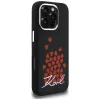 Karl Lagerfeld Silicone Heart SignLogo MagSafe Case für iPhone 16 Pro Schwarz