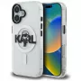 KARL LAGERFELD IML Karl Sketch Logo MagSafe Case für iPhone 16, Transparent