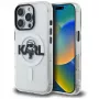 KARL LAGERFELD IML Karl Sketch Logo MagSafe Case für Apple iPhone 16 Pro, Transparent