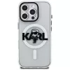 KARL LAGERFELD IML Karl Sketch Logo MagSafe Case für Apple iPhone 16 Pro, Transparent