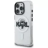 Karl Lagerfeld IML Karl Sketch Logo MagSafe Case für iPhone 16 Pro Max, Transparent