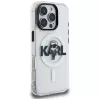 Karl Lagerfeld IML Karl Sketch Logo MagSafe Case für iPhone 16 Pro Max, Transparent