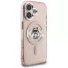KARL LAGERFELD IML Choupette Sketch Logo MagSafe Case für iPhone 16 Pink