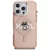 Karl Lagerfeld IML Choupette Sketch Logo MagSafe Case für iPhone 16 Pro Pink