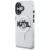 Karl Lagerfeld IML Choupette Sketch Logo MagSafe Case für iPhone 16, Transparent