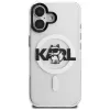 Karl Lagerfeld IML Choupette Sketch Logo MagSafe Case für iPhone 16, Transparent
