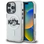 Karl Lagerfeld IML Choupette Sketch Logo MagSafe Case für iPhone 16 Pro, Transparent