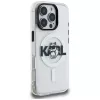 Karl Lagerfeld IML Choupette Sketch Logo MagSafe Case für iPhone 16 Pro, Transparent
