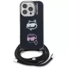 KARL LAGERFELD IML Crossbody Case für iPhone 16 Pro, Schwarz