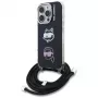 KARL LAGERFELD IML Crossbody Case mit Karl & Choupette Head für Apple iPhone 16 Pro Max, Schwarz