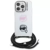 KARL LAGERFELD IML Crossbody Case für Apple iPhone 16 Pro, Weiß