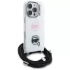 KARL LAGERFELD IML Crossbody Case für Apple iPhone 16 Pro, Weiß
