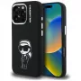 KARL LAGERFELD Silicone Karl Sketch MagSafe Case für Apple iPhone 16 Pro Max, Schwarz