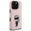 KARL LAGERFELD Silikon Karl Sketch MagSafe Case für iPhone 16 Pro Pink