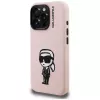 KARL LAGERFELD Silicone Karl Sketch MagSafe Case für iPhone 16 Pro Max Pink
