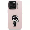 KARL LAGERFELD Silicone Karl Sketch MagSafe Case für iPhone 16 Pro Max Pink