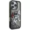 KARL LAGERFELD Liquid Glitter Choupette Logo Case für Apple iPhone 16 Pro Max - Schwarz