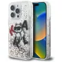 KARL LAGERFELD Liquid Glitter Choupette Logo Case für iPhone 16 Pro, Transparent