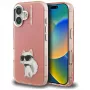 Karl Lagerfeld IML Aquarelle Choupette & Logo Phone Case für iPhone 16, Pink