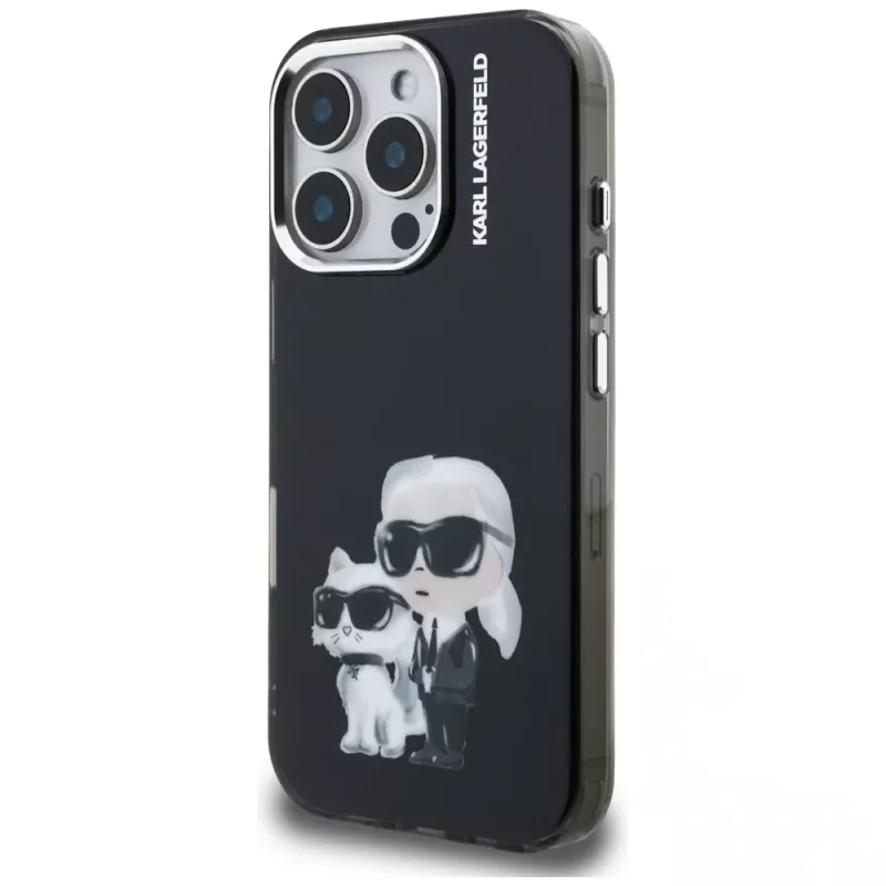 KARL LAGERFELD IML Aquarelle Protective Case for Apple iPhone 16 Pro - Black