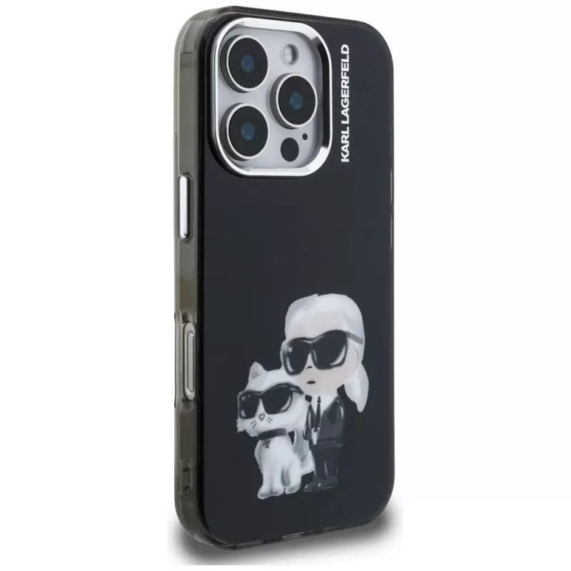 KARL LAGERFELD IML Aquarelle Protective Case for Apple iPhone 16 Pro - Black