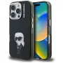 Karl Lagerfeld IML Aquarelle Karl & Logo Case für Apple iPhone 16 Pro, Schwarz