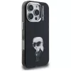 Karl Lagerfeld IML Aquarelle Karl & Logo Case für Apple iPhone 16 Pro, Schwarz