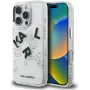 Karl Lagerfeld IML Sketched Graphic Case für iPhone 16 Pro Transparent