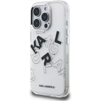 Karl Lagerfeld IML Sketched Graphic Case für iPhone 16 Pro Transparent