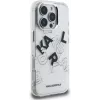 Karl Lagerfeld IML Sketched Graphic Case für iPhone 16 Pro Transparent