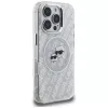 KARL LAGERFELD IML Glitter Karl & Choupette Heads Logo MagSafe Case für iPhone 16 Pro Grau