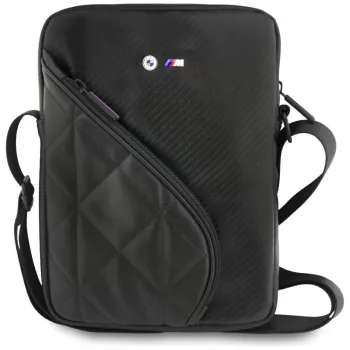 BMW Carbon Pockets & Metal Logo Case Black für iPhone X/XS