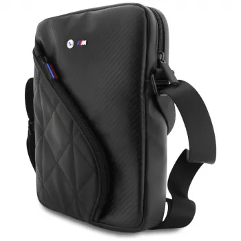 BMW Carbon Pockets & Metal Logo Case Black für iPhone X/XS