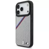 BMW M Tricolor Metal Logo MagSafe Case für iPhone 17 Pro Grau