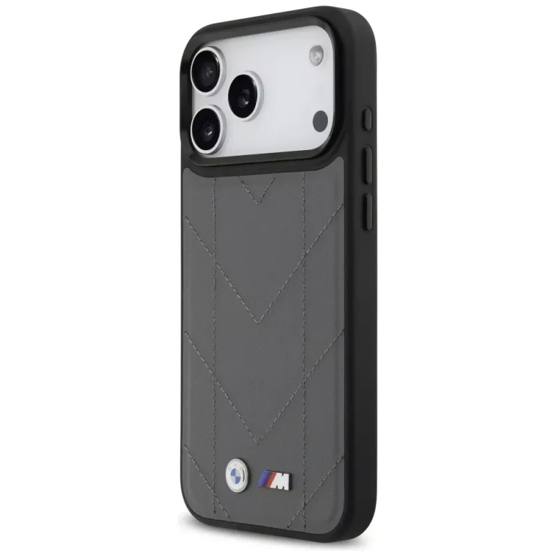 BMW M Quilted Logo MagSafe Case für iPhone 17 Pro Max Anthrazit