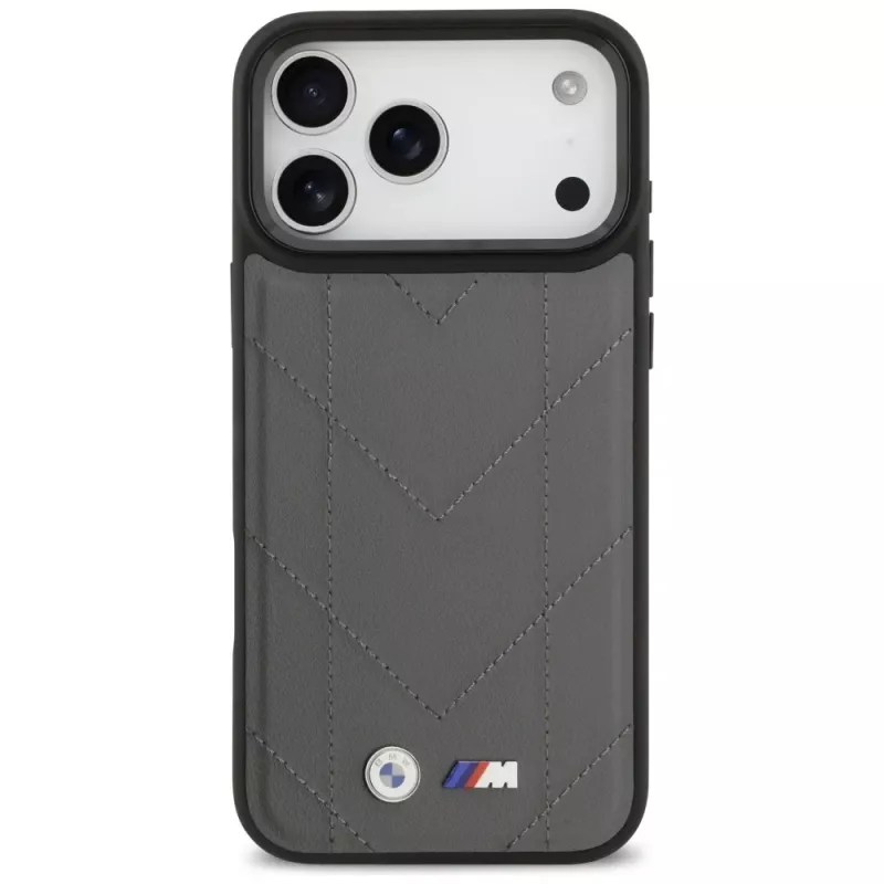 BMW M Quilted Logo MagSafe Case für iPhone 17 Pro Max Anthrazit
