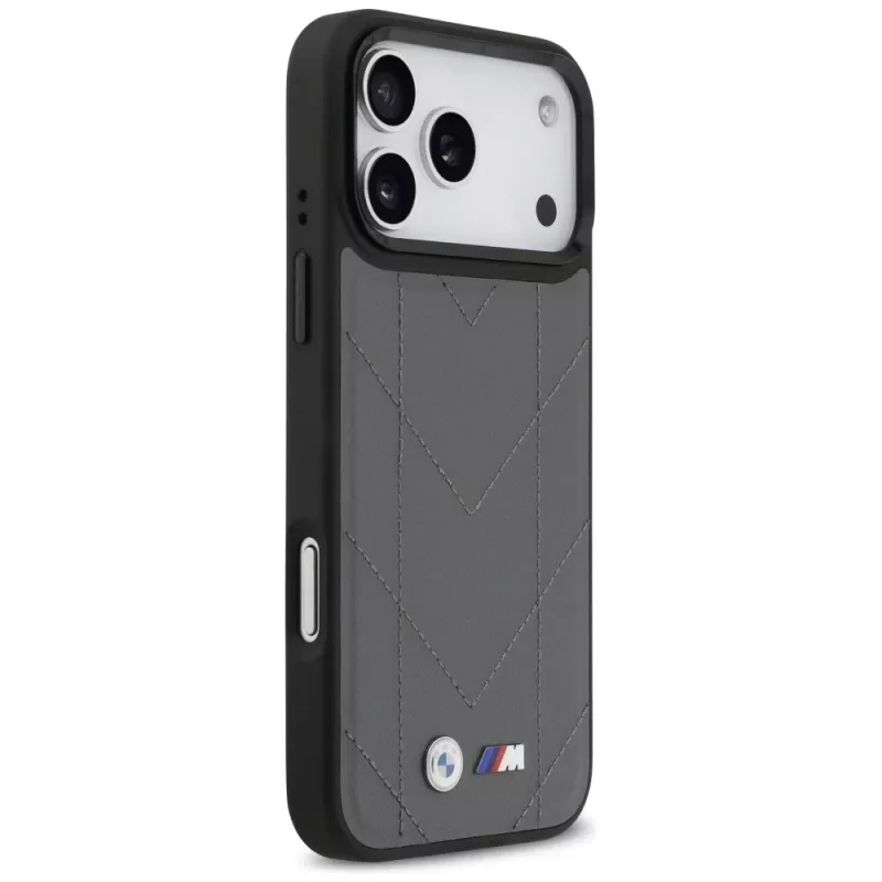 BMW M Quilted Logo MagSafe Case für iPhone 17 Pro Max Anthrazit