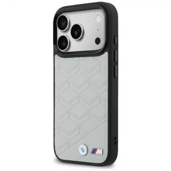 BMW M Shape Logo MagSafe Case für iPhone 17 Pro Max Grau