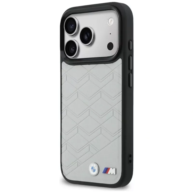 BMW M Shape Logo MagSafe Case für iPhone 17 Pro Max Grau