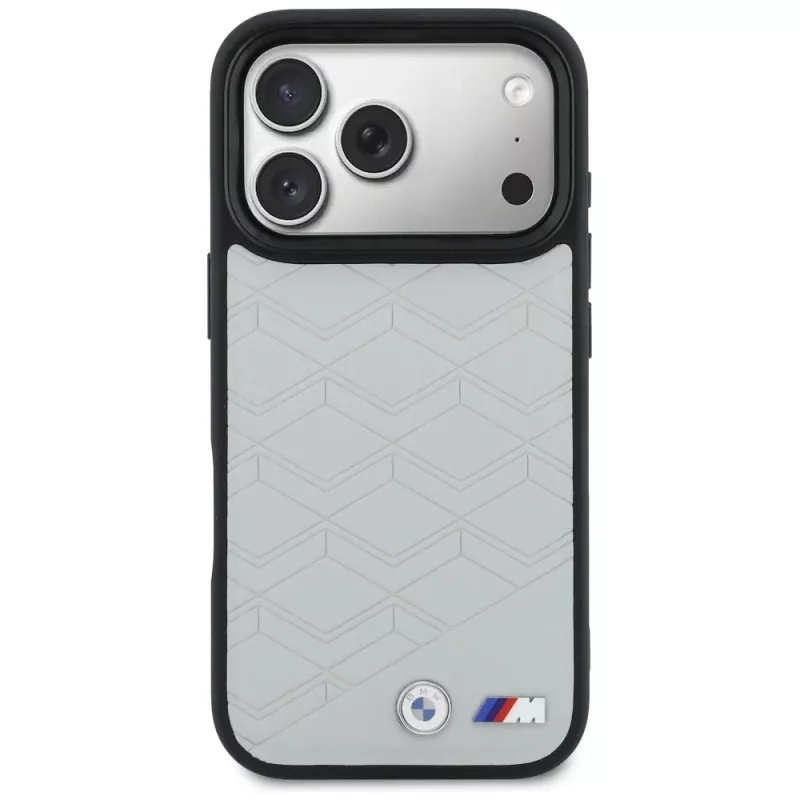 BMW M Shape Logo MagSafe Case für iPhone 17 Pro Max Grau
