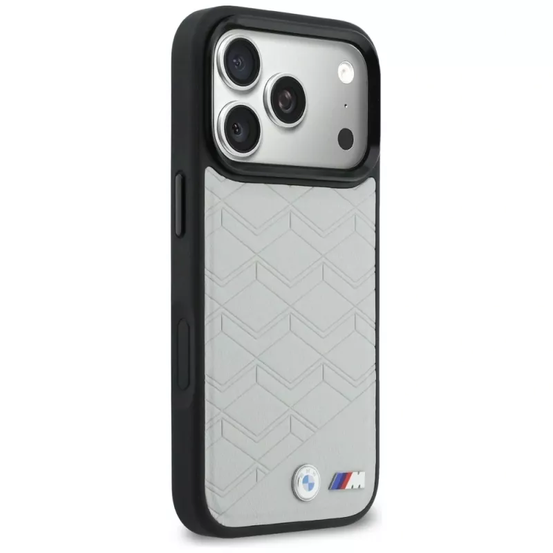 BMW M Shape Logo MagSafe Case für iPhone 17 Pro Max Grau
