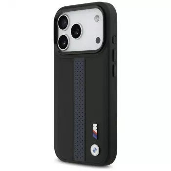 BMW M Perforated Stripe Logo MagSafe Case für iPhone 17 Pro Blau