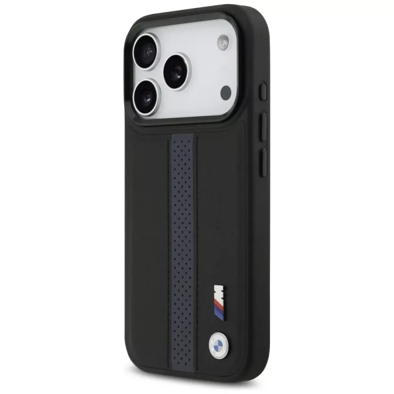 BMW M Perforated Stripe Logo MagSafe Case für iPhone 17 Pro Blau