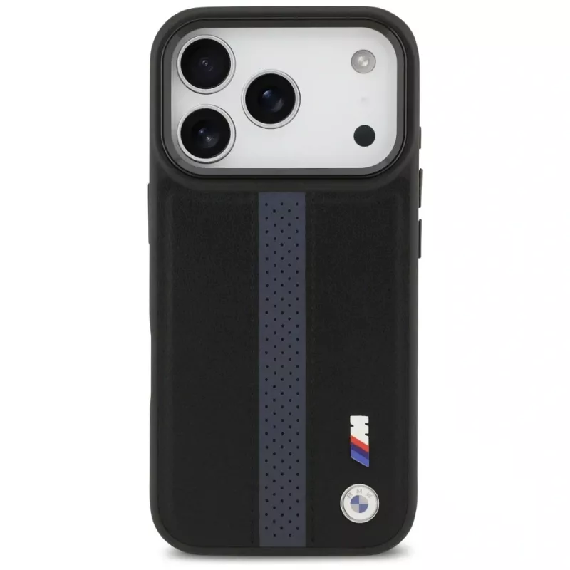 BMW M Perforated Stripe Logo MagSafe Case für iPhone 17 Pro Blau