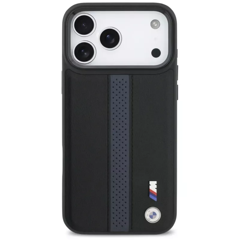 BMW M Perforated Stripe Logo MagSafe Case für iPhone 17 Pro Max Blau