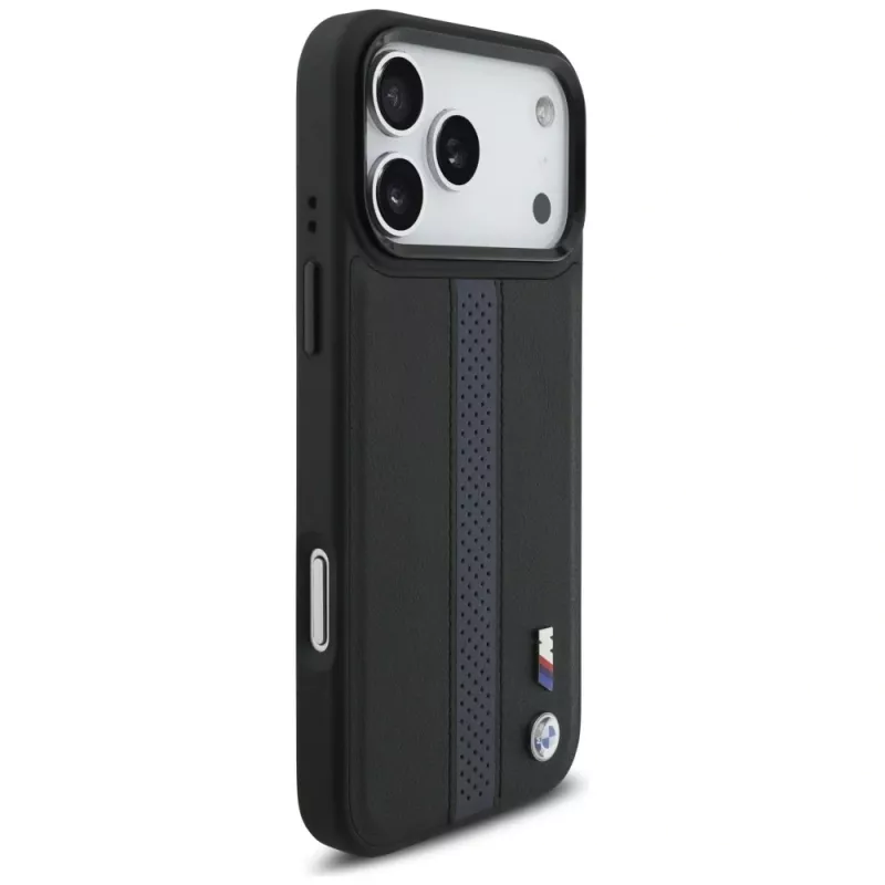 BMW M Perforated Stripe Logo MagSafe Case für iPhone 17 Pro Max Blau